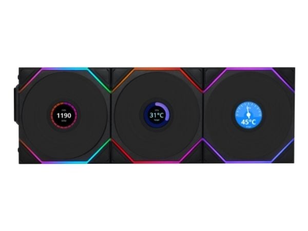 Lian Li Uni Fan TL LCD, tuuletin, 14 cm, 350 rpm, 1600 rpm, lajittelu