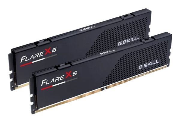 G.Skill Flare X5 - DDR5 - sats - 128 GB: 2 x 64 GB - DIMM 288-pin låg - 6000 MT/s / PC5-48000 - CL32 - 1.40 V - ej buffrad - icke ECC - mattsvart