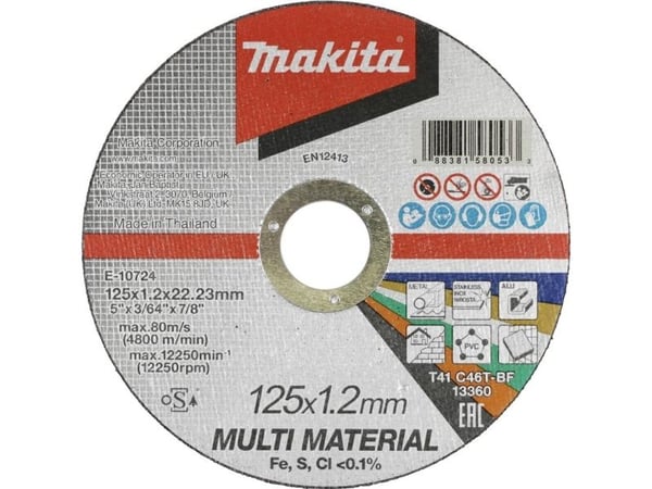 Makitan yleiskäyttöinen leikkuupyörä 125*1.2*22.23MM