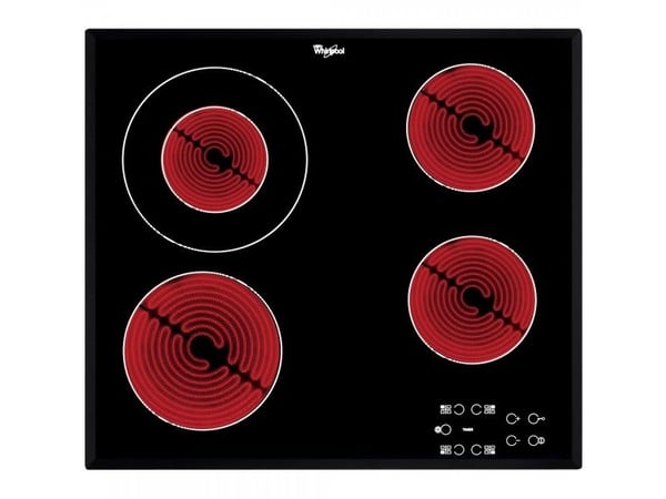 Whirlpool AKT 8130 BA - Keramisk komfyrtopp - 4 plater - Nisje - bredde: 56 cm - dybde: 49 cm - svart