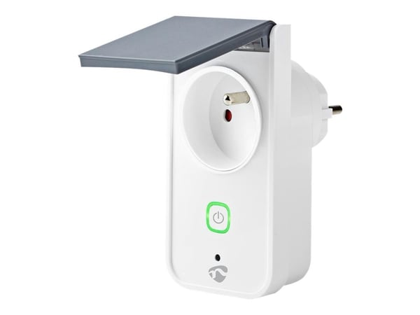 Nedis Wi-Fi Smart Outdoor Plug - Smartplugg - trådløs - Wi-Fi - 2400 - 2483.5 Mhz - hvit