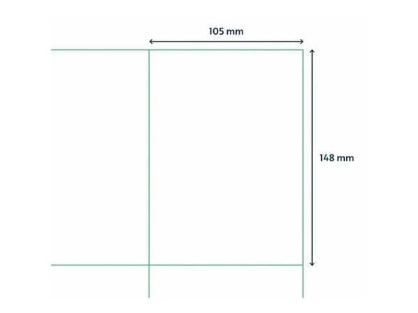 Capture - Permanet adhesiv - hvit - 148 x 105 mm 400 etikett(er) (100 ark x 4 boks - merkelapper