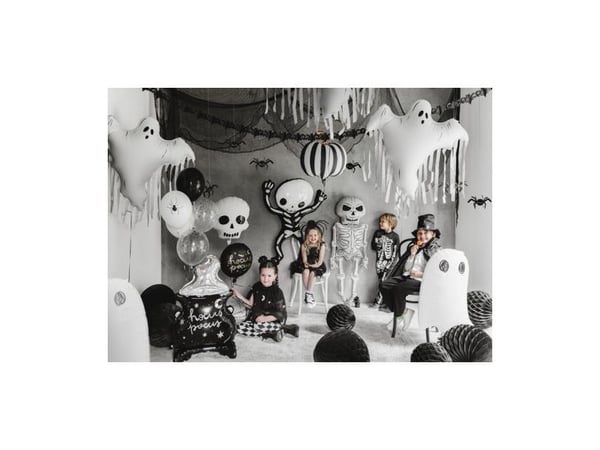 Randig pumpa folieballong, 39 cm