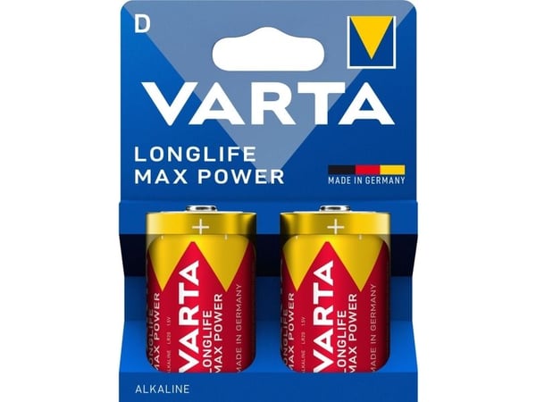 Varta 04720 101 422, LR20, Alkali, 1,5 V, 2 kpl, Punainen, Keltainen, Saksa