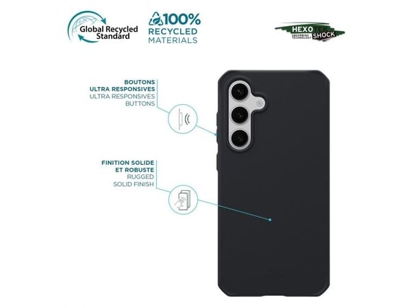 SPECTRUM R CASE FOR GALAXY S24 FE - SOLID BLACK MAT - SOFT BAG