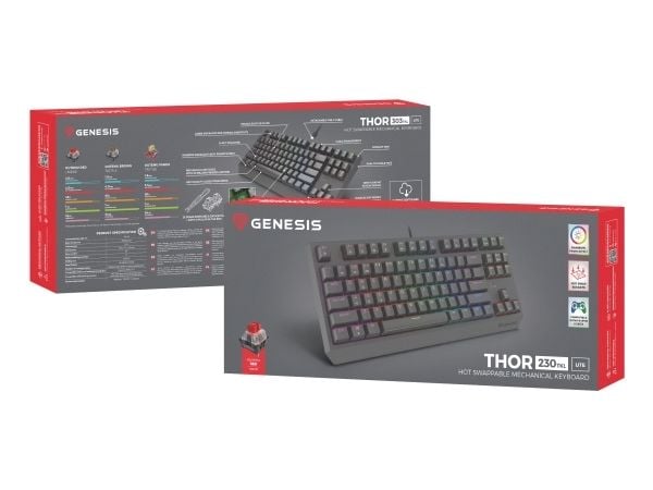 Genesis Thor 230 TKL - Tastatur - QWERTY