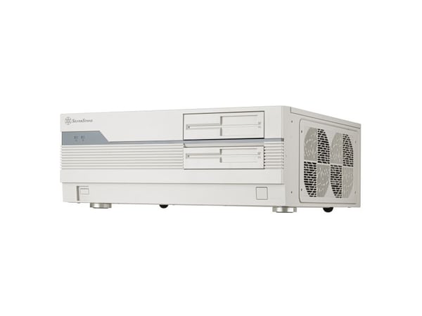 SilverStone FLP01 - Tower - ATX - ingen strømforsyning (ATX / PS/2) - hvit - USB/lyd