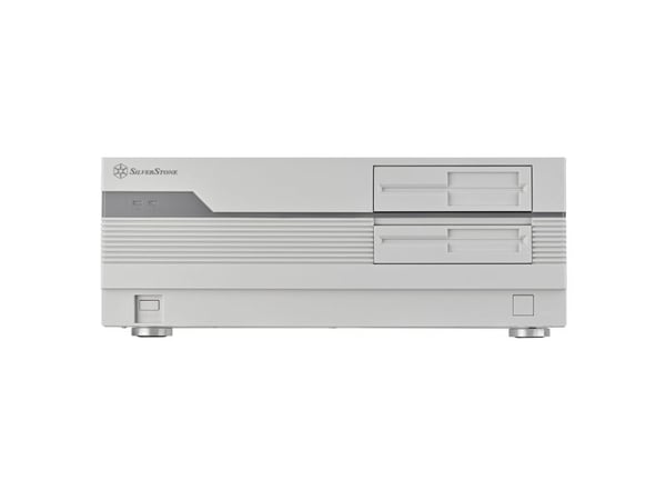 SilverStone FLP01 - Tower - ATX - ingen strømforsyning (ATX / PS/2) - hvit - USB/lyd