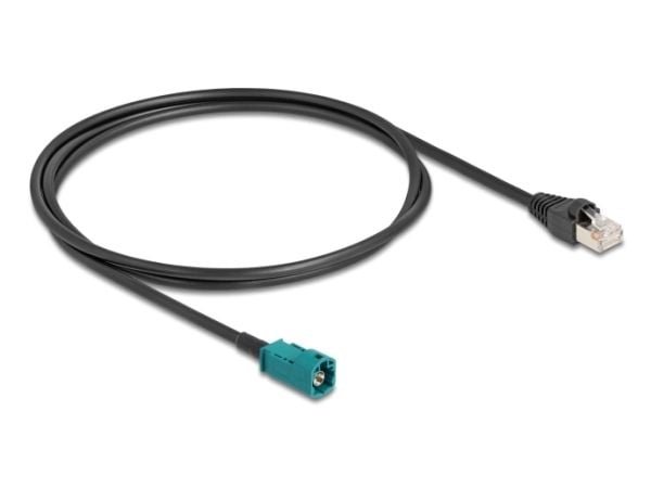 Delock - Nettverkskabel - HSD Z (hann) til RJ-45 (hann) - 1 m - 4.6 mm - svart