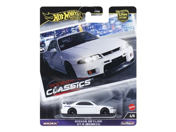 Hot Wheels bil Nissan Skyline GT-R BCNR33 HRV99 matt