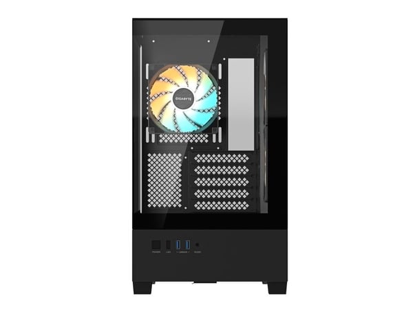 GIGABYTE C201 PANORAMIC, Midi Tower, PC, musta, mikro ATX, Mini-ITX, Lasi, Muovi, Terästä, Pelaaminen
