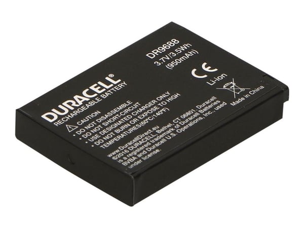 Duracell DR9688, 950 mAh, 3,7 V, Lithium-Ion (Li-Ion)