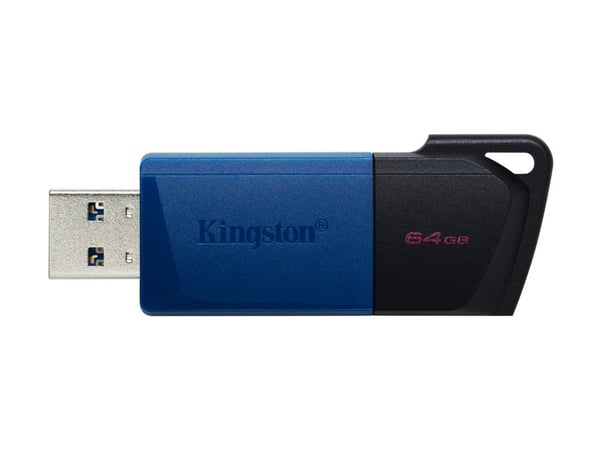 Kingston DataTraveler - USB-flashstasjon - 64 GB - USB 3.2 Gen 1 (en pakke 2)