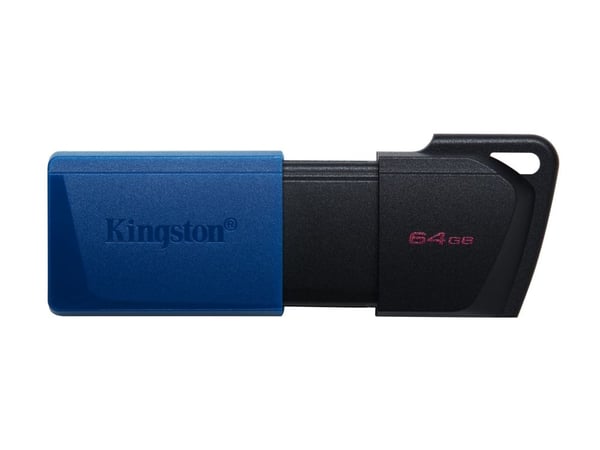 Kingston DataTraveler - USB-flashstasjon - 64 GB - USB 3.2 Gen 1 (en pakke 2)
