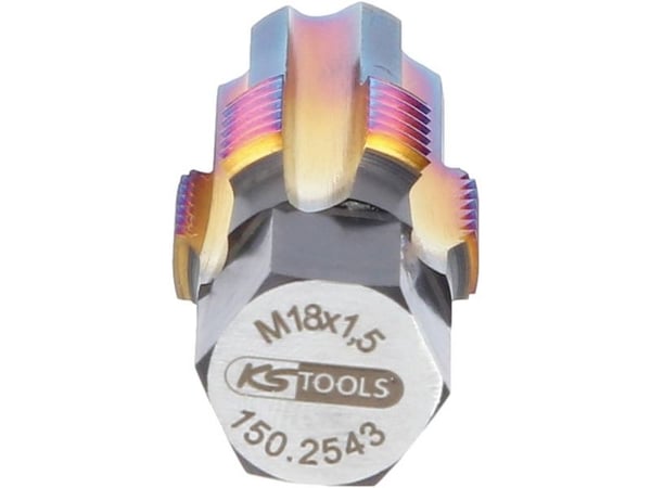KS Tools 150.2543 gjengeverktøy metrisk M18 x 1,5 spesialverktøystål 1 stk