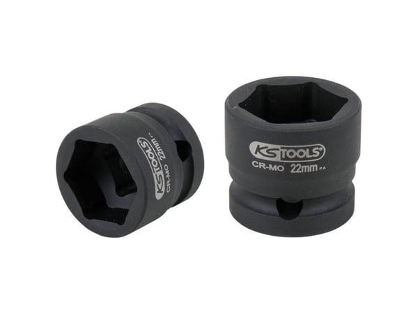 KS Tools 515.0071, Støpselsett, 1/2", Metrisk, 15 hoder, 22 mm, Krom-molybden-stål