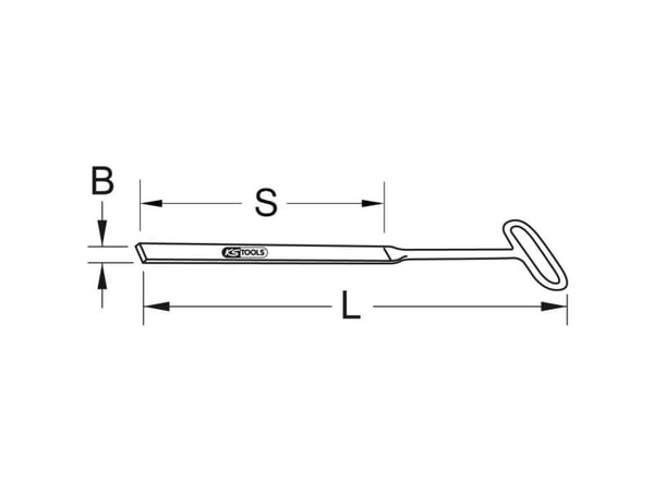 KS TOOLS Werkzeug-maschinen GmbH BRONZEplus flenskniv rund 690 mm (963.9656)