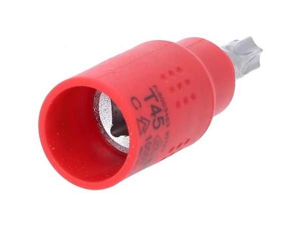 KS Tools 118.3817, Stikkontakt, 3/8", Metrisk, 1 hoder, T45, Kromvanadiumstål