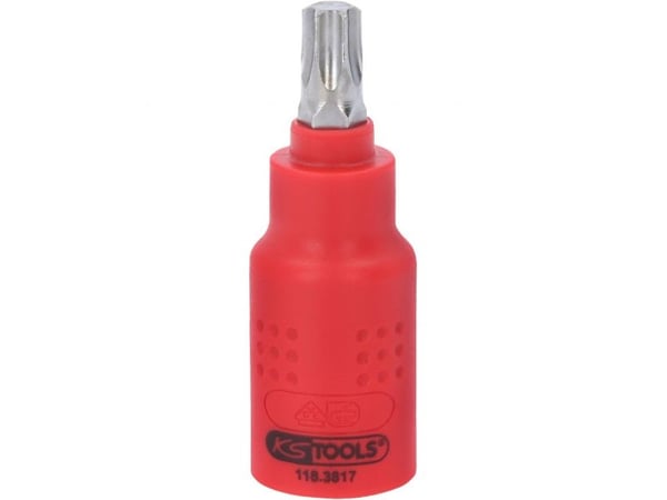 KS Tools 118.3817, Stikkontakt, 3/8", Metrisk, 1 hoder, T45, Kromvanadiumstål