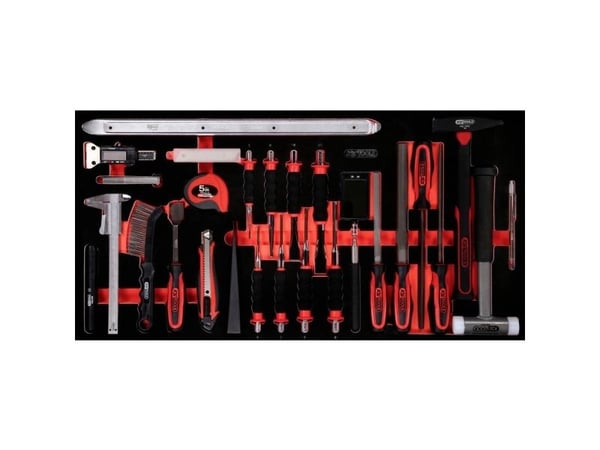 KS TOOLS Werkzeuge-Maschinen GmbH Vasara- / taltta- / ja mittatyökalusarja vaahtomuovisarjassa, 36 kpl (813.1036)