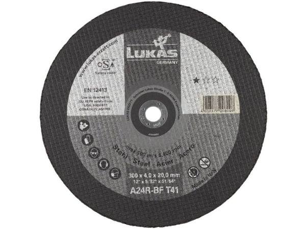 LUKAS-ERZETT T41 300x3,5x22,23 A30T-BF AT001774 kappeskiver 300 mm 22,23 mm 10 stk