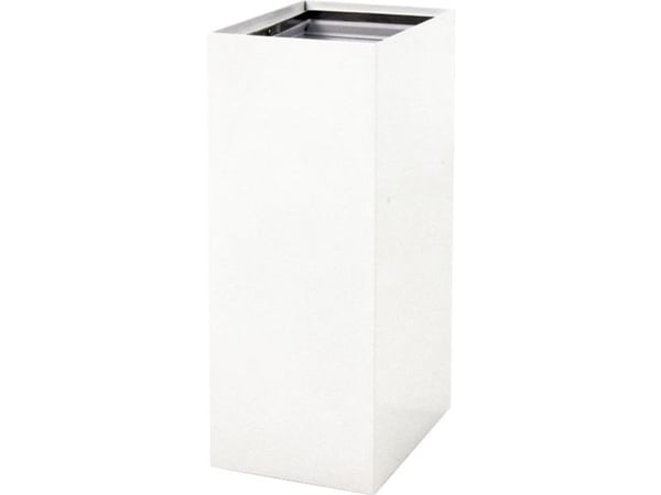 Affaldsspand, V-Part, hvid, pulverlakeret stål, 60 l