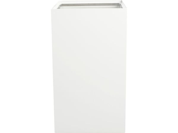 Affaldsspand, V-Part, hvid, pulverlakeret stål, 90 l