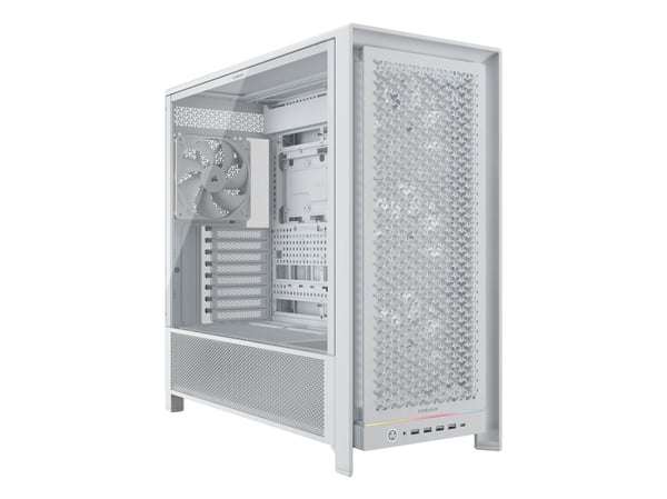 CORSAIR FRAME 5000D RS - Mid tower - utvidet ATX (E-ATX) - sidepanel med vindu (herdet glass) - ingen strømforsyning (ATX) - hvit - USB/lyd