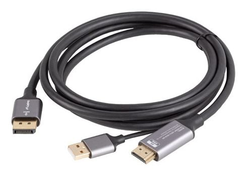 KABEL HDMI(M)->DISPLAYPORT(M) 1,8M 4K CZARNY LANBERG