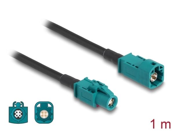 Delock - Datakabel - HSD Z hann til HSD Z hunn - 1 m