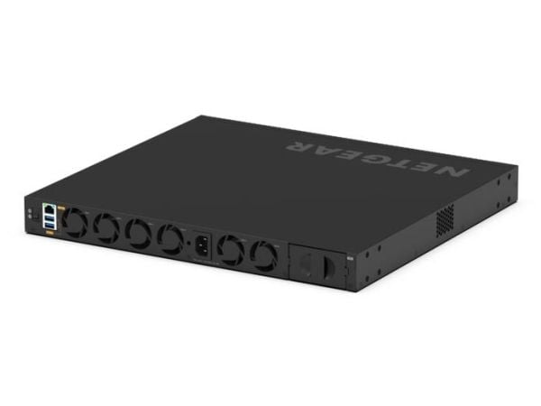 NETGEAR M4350 Series M4350-40F4C - Switch - L3 - Styrt - 40 x 10 Gigabit SFP+ + 4 x 100 Gigabit QSFP28 (uplink) - front til bakside-luftflyt - rack...