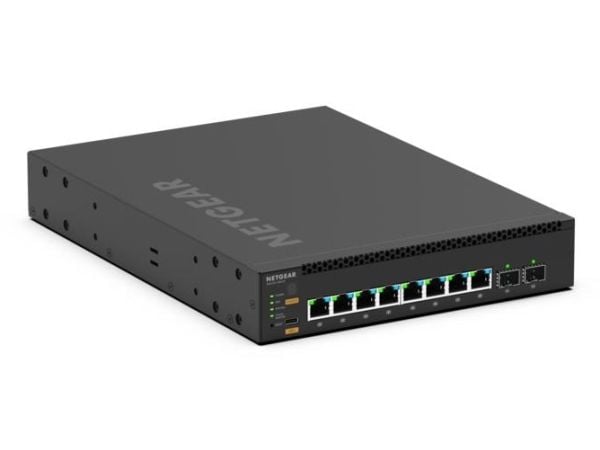 NETGEAR M4350-8M2V - Switch - L3 - Styrt - 8 x 2.5GBase-T (PoE ++) + 2 x 25 Gigabit SFP28 (opplink) - front til bakside-luftflyt - stasjonær, rackm...