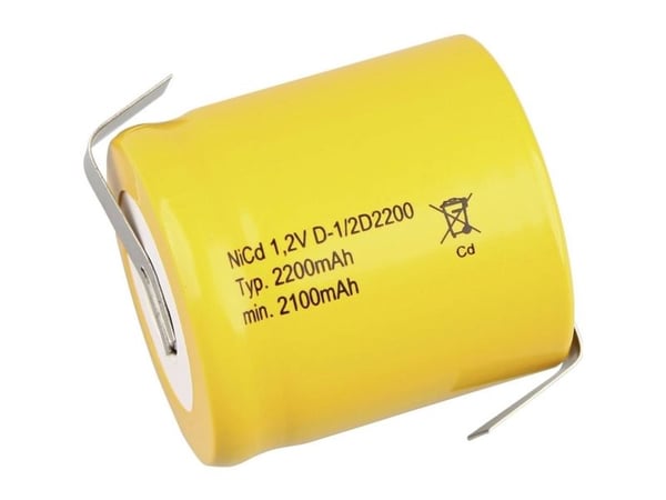 Mexcel Erikoisakku 1/2 D NiCd 1.2 V 2200 mAh