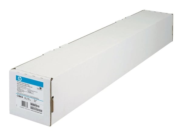 HP Bright White Inkjet Paper-914 mm x 91.4 m (36 in x 300 ft), 91,4 m, 15,2 cm (6"), 119 µm, 90 g/m²
