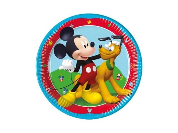 Mickey Mouse paptallerkner, 19,5 cm