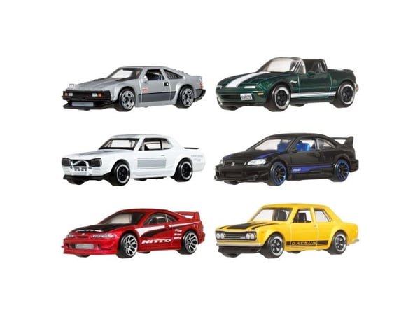Hot Wheels Silver Series Streets of Japan 6-pakke