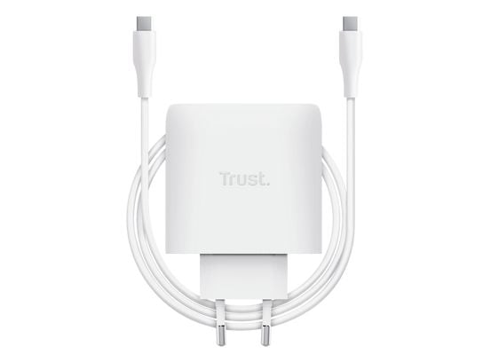 Trust USB-vegglader Maxo USB-C-GaN 65 W hvit (25524)