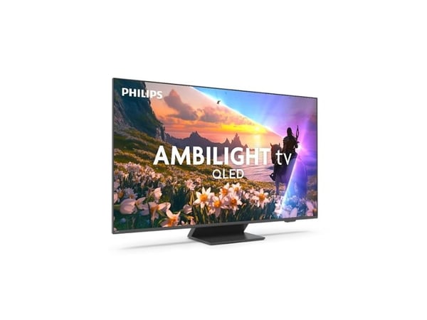 Philips 43PUS8600 - 43" Diagonalklasse LED-bakgrunnsbelyst LCD TV - QLED - Smart TV - TITAN OS - 4K UHD (2160p) 3840 x 2160 - HDR - våpenmetall
