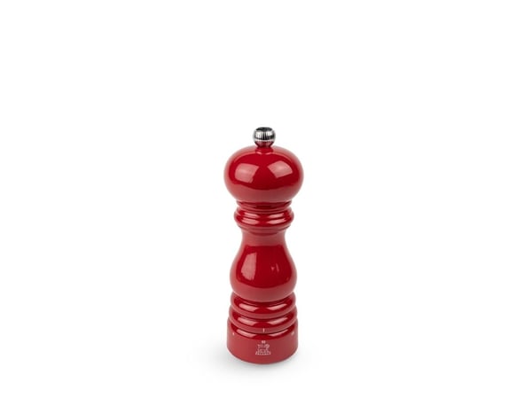 Peugeot Paris u''Select, Saltkvarn, Röd, Trä, Rostfritt stål, 180 mm, Frankrike