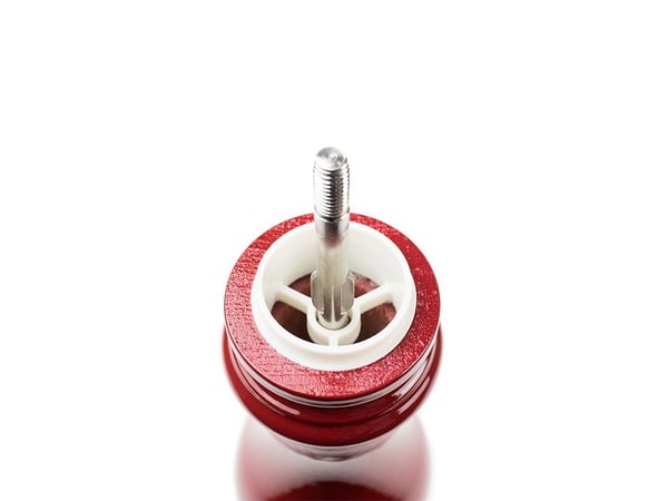 Peugeot Paris u''Select, Saltkvern, Rød, Tre, Rustfritt stål, 180 mm, Frankrike
