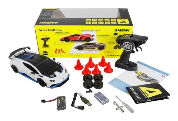 Amewi RC Drift Lizenz Lamborghini Huracan weiß