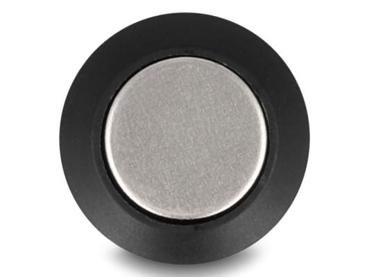 DeLOCK 22045, Trykknapkontakt, 2P, Nikkel, Rustfrit stål, Glans, Sort, Sølv, IP65