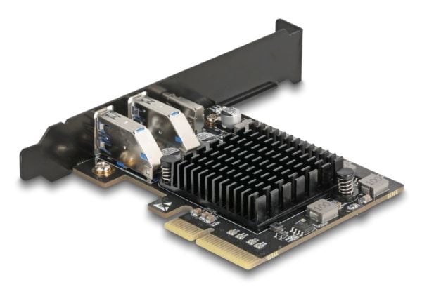Delock - Lagring / USB3.0 controller - 3 Kanal - USB 3.0 - lavprofil - PCIe 3.0 x4