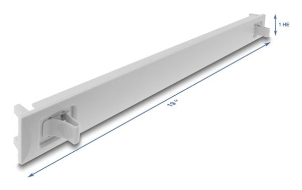 Delock - Blankeplate - gray (RAL 7035) - 1U - 19"