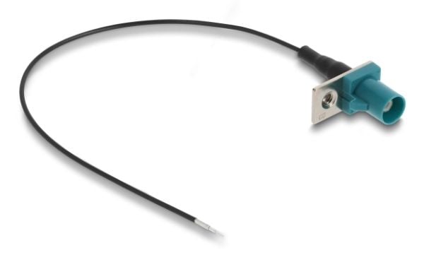 Delock - Antennekabel - FAKRA Z-kobling til uisolert tråd - 20 cm - 1.13 mm - koaksial