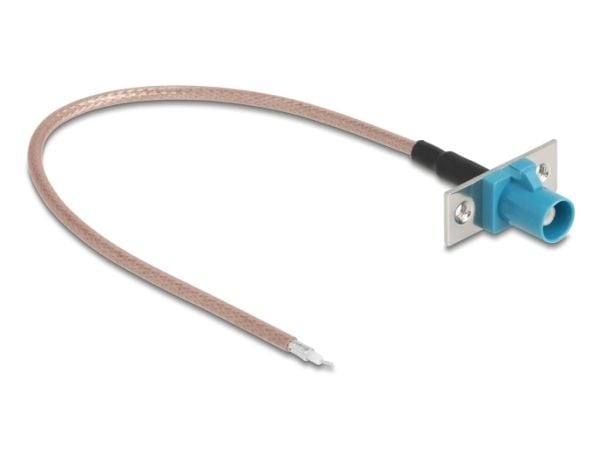 Delock - Antennekabel - FAKRA Z-kobling til uisolert tråd - 20 cm - 2.6 mm - koaksial - RG-316
