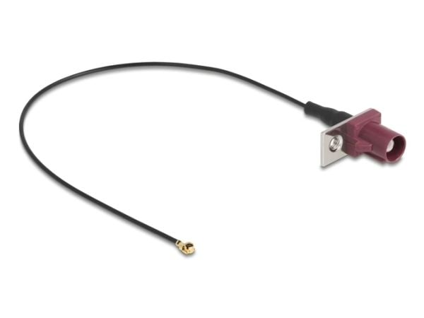 Delock - Antennekabel - FAKRA D-kontakt (P) til MHF (P) - 20 cm - 1.13 mm - koaksial
