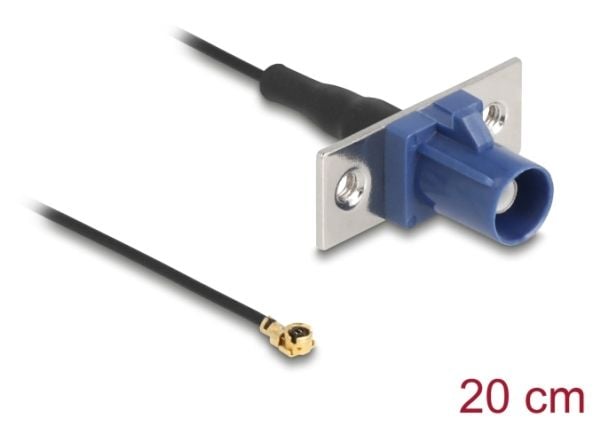Delock - Antennekabel - FAKRA C-kobling (P) til MHF (P) - 20 cm - 1.13 mm - koaksial