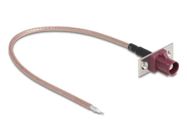 Delock - Antennekabel - FAKRA D-kontakt til uisolert tråd - 20 cm - 2.6 mm - koaksial - RG-316