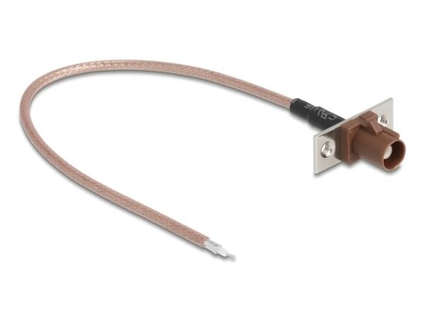 Delock - Antennekabel - FAKRA F-kontakt til uisolert tråd - 20 cm - 2.6 mm - koaksial - RG-316